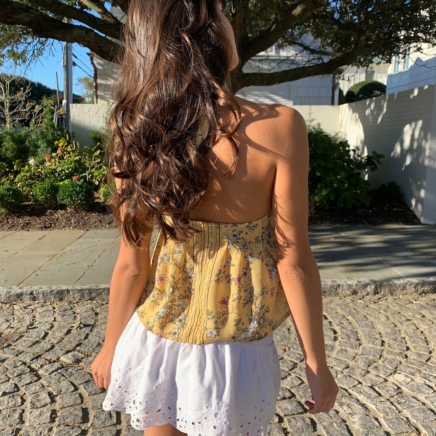 Mazy Top | Tropical yellow