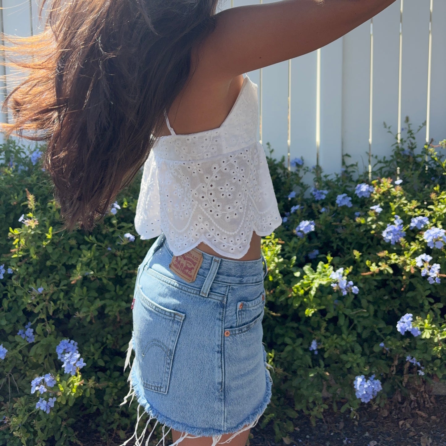 Eyelet top