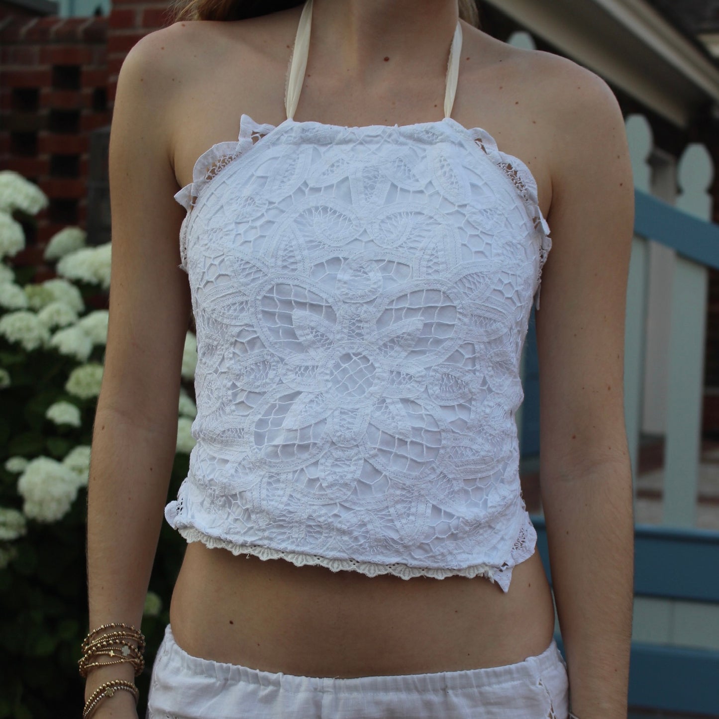 Flora Lace halter top