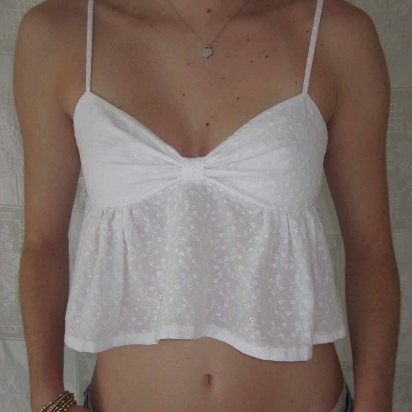 Paloma Top | white eyelet