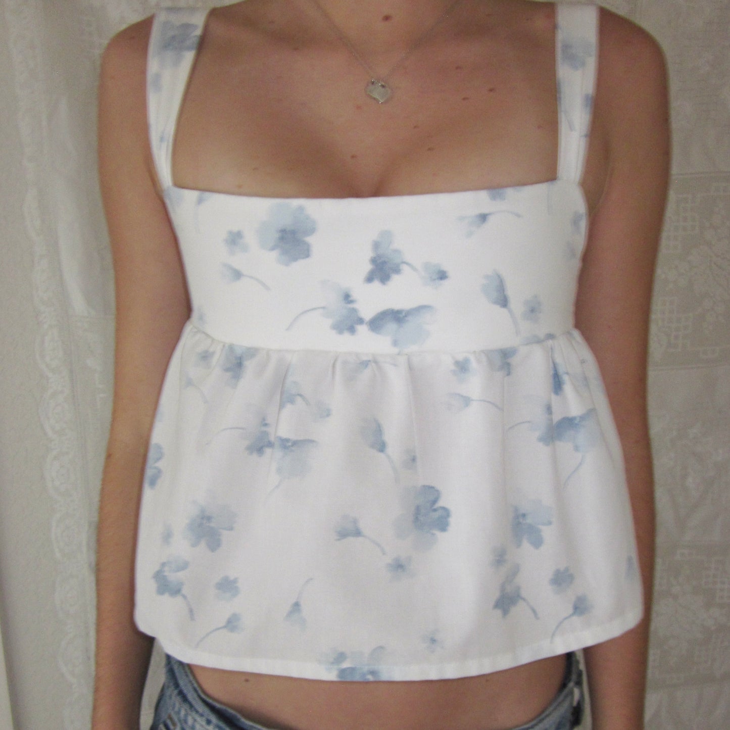 Poppy Top | blue flower
