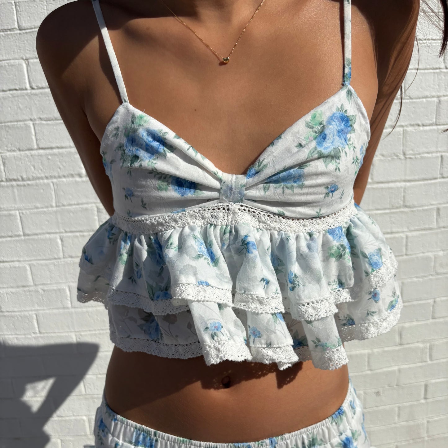 Blue floral set