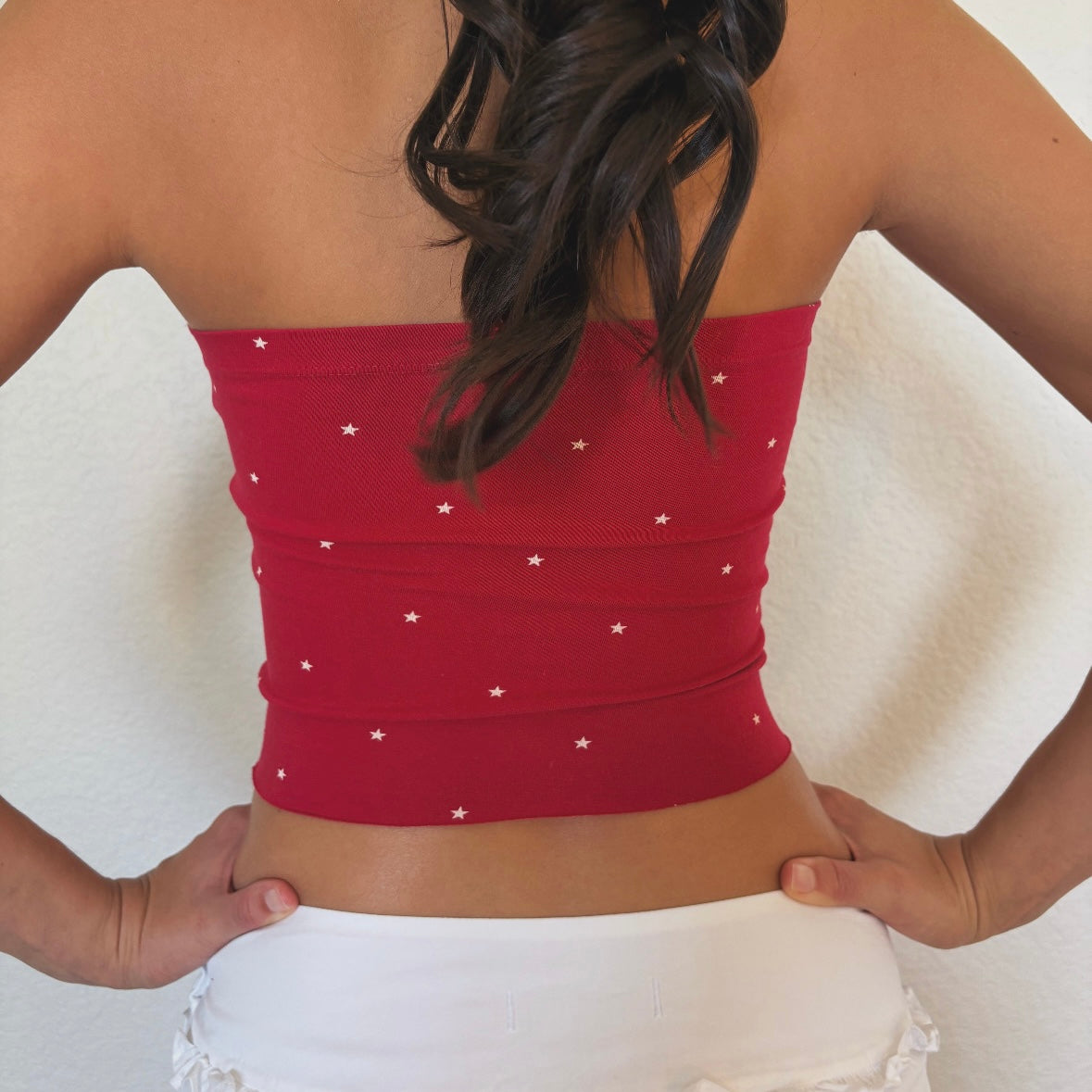 Star spangled tube top