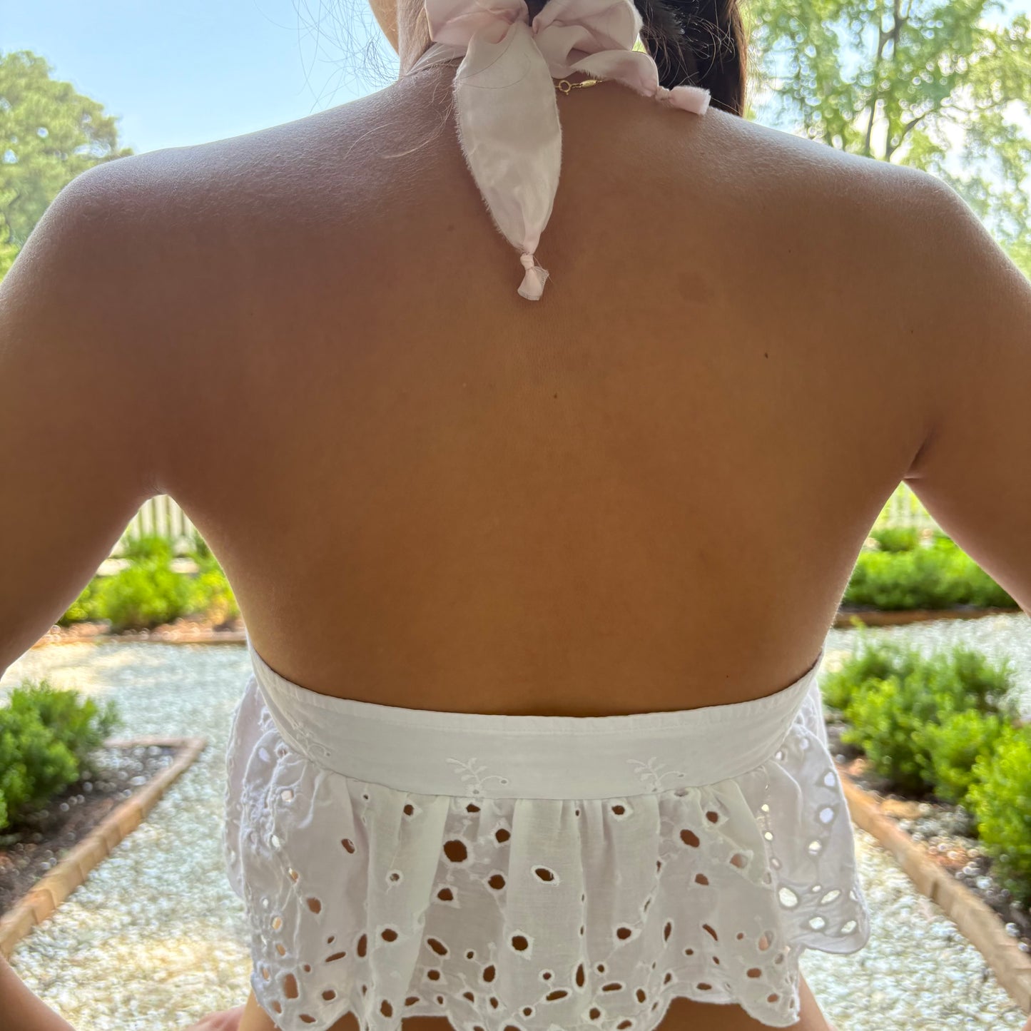 Paloma eyelet top