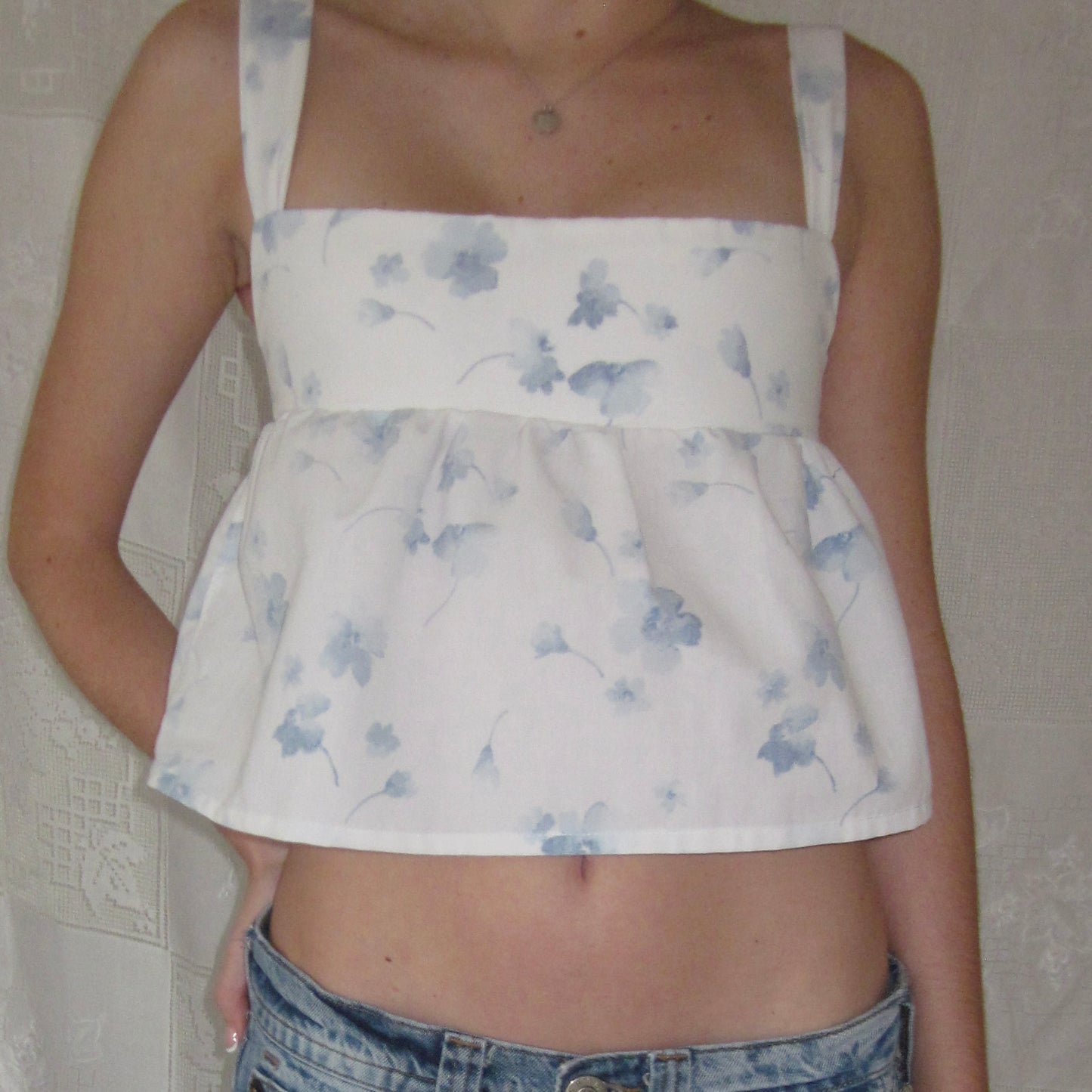 Poppy Top | blue flower