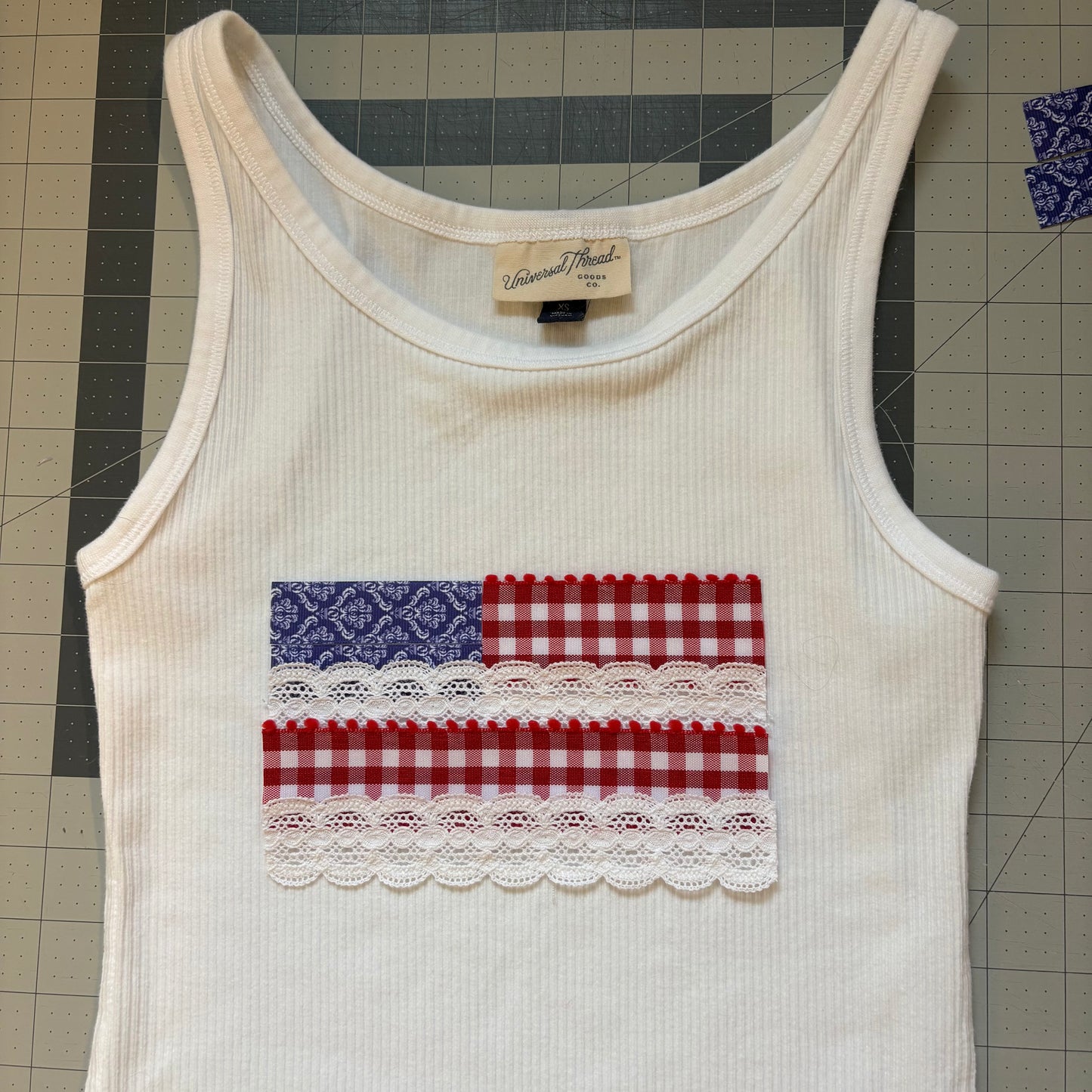 American flag tank
