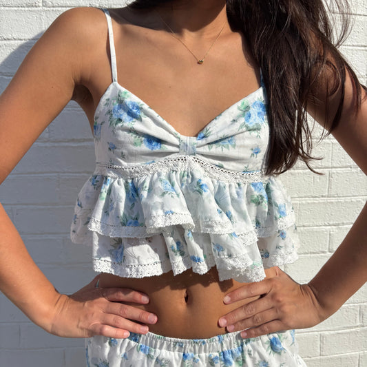 Blue floral set
