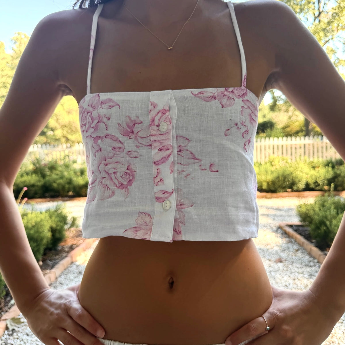 Rose linen Top 1/1
