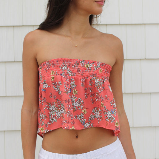 Mazy Top | tropical sunset