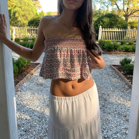 Mazy Top | red daisy