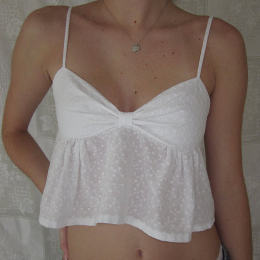 Paloma Top | white eyelet