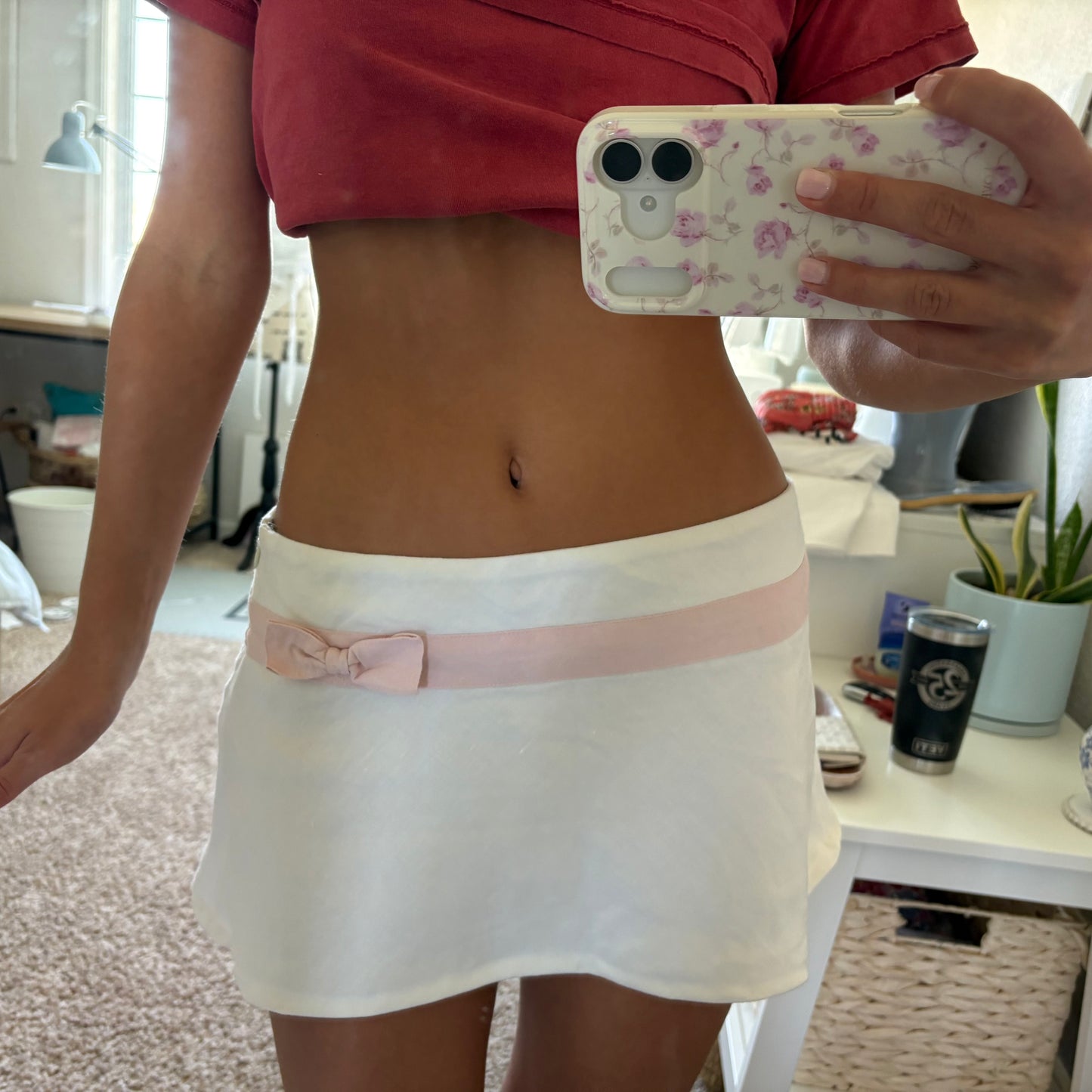 Linen mini skirt 1/1