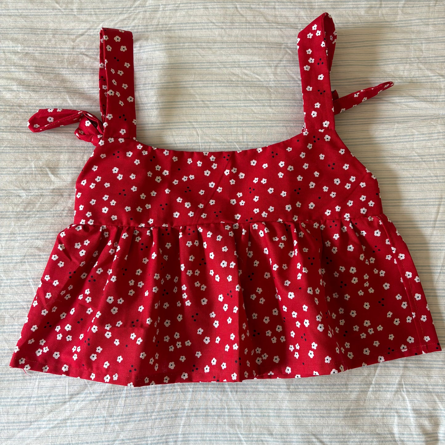 Red floral top