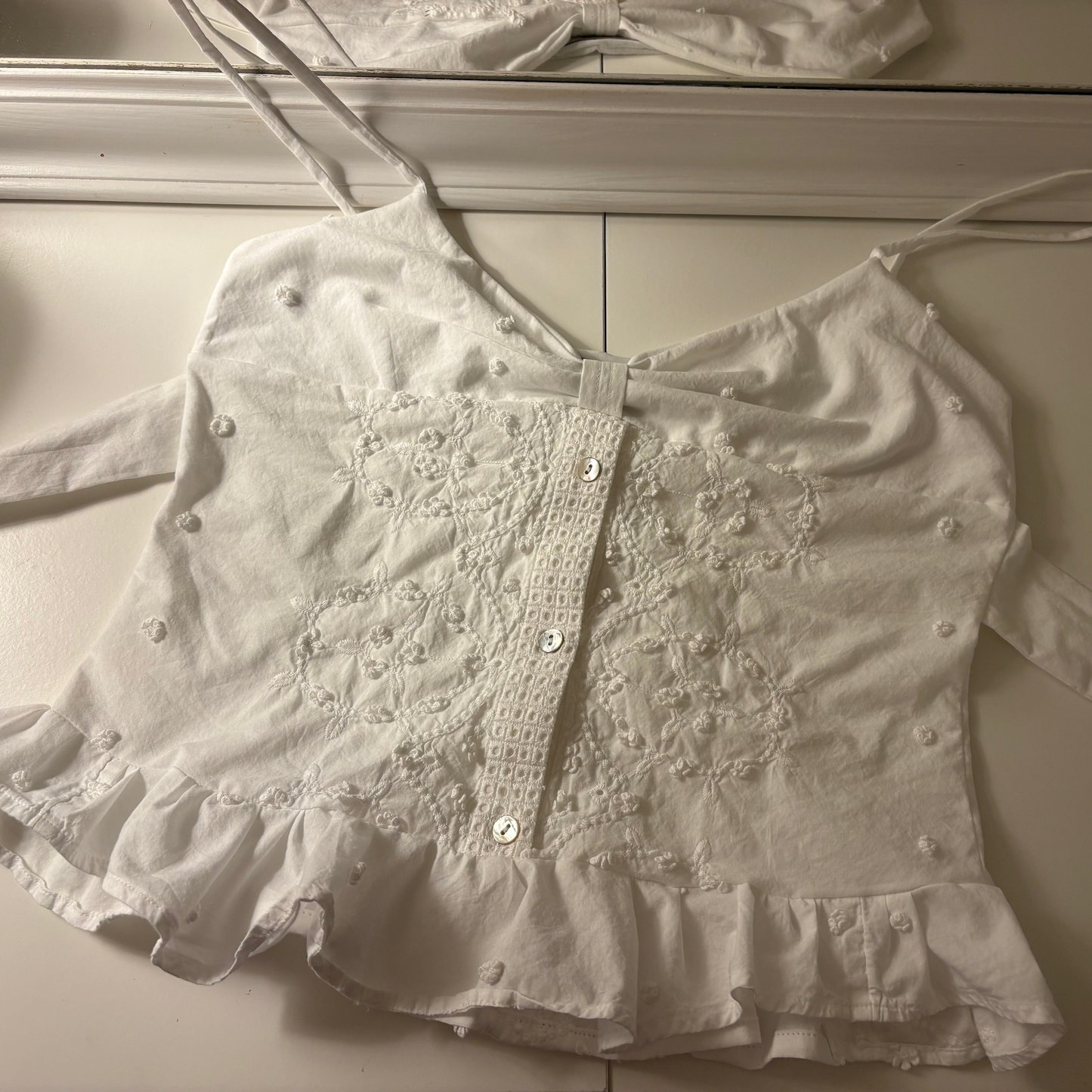 Georgia Top | white coral