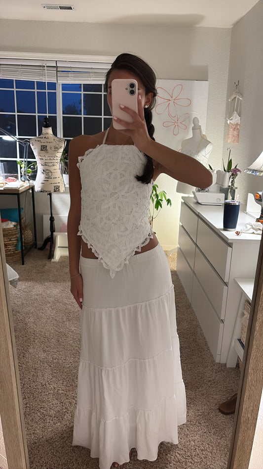Flora Lace halter top